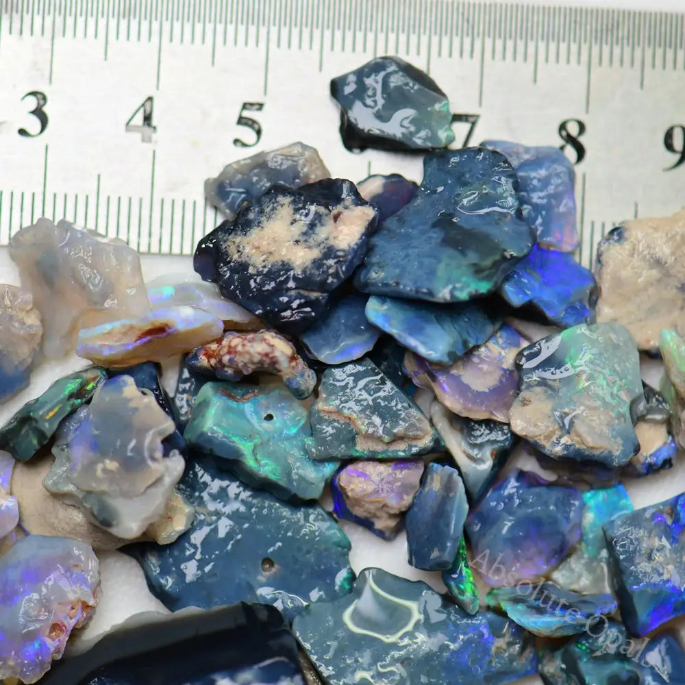 black rough opal