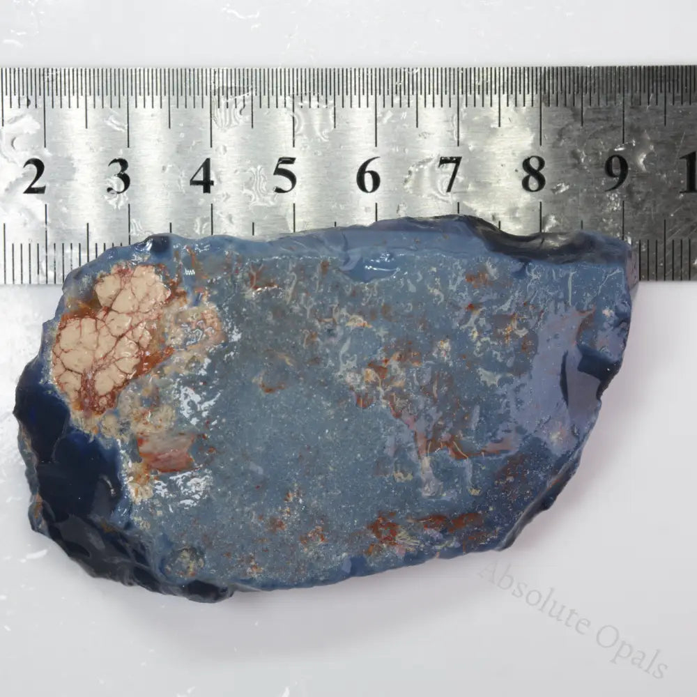 279 Cts Australian Rough Black Opal Specimen Lightning Ridge With Blue Bar