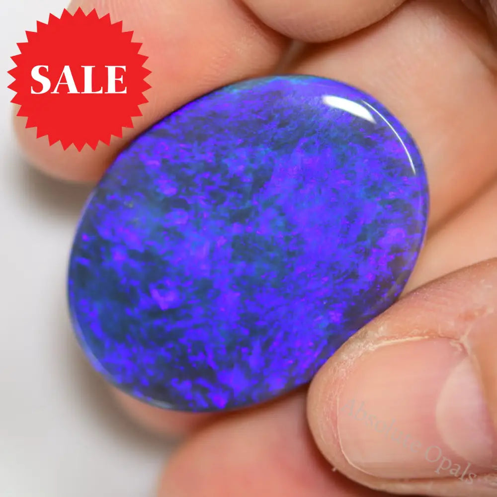 29.05 Cts Australian Solid Black Opal Gem Stone Lightning Ridge