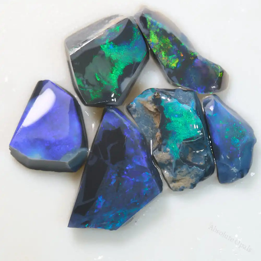 black rough opal