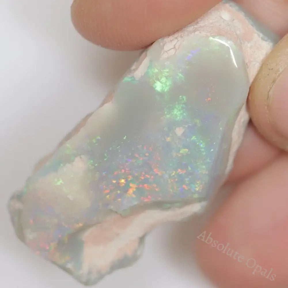 29.30 Cts Australian Semi Black Opal Rough Lightning Ridge Polished Specimen