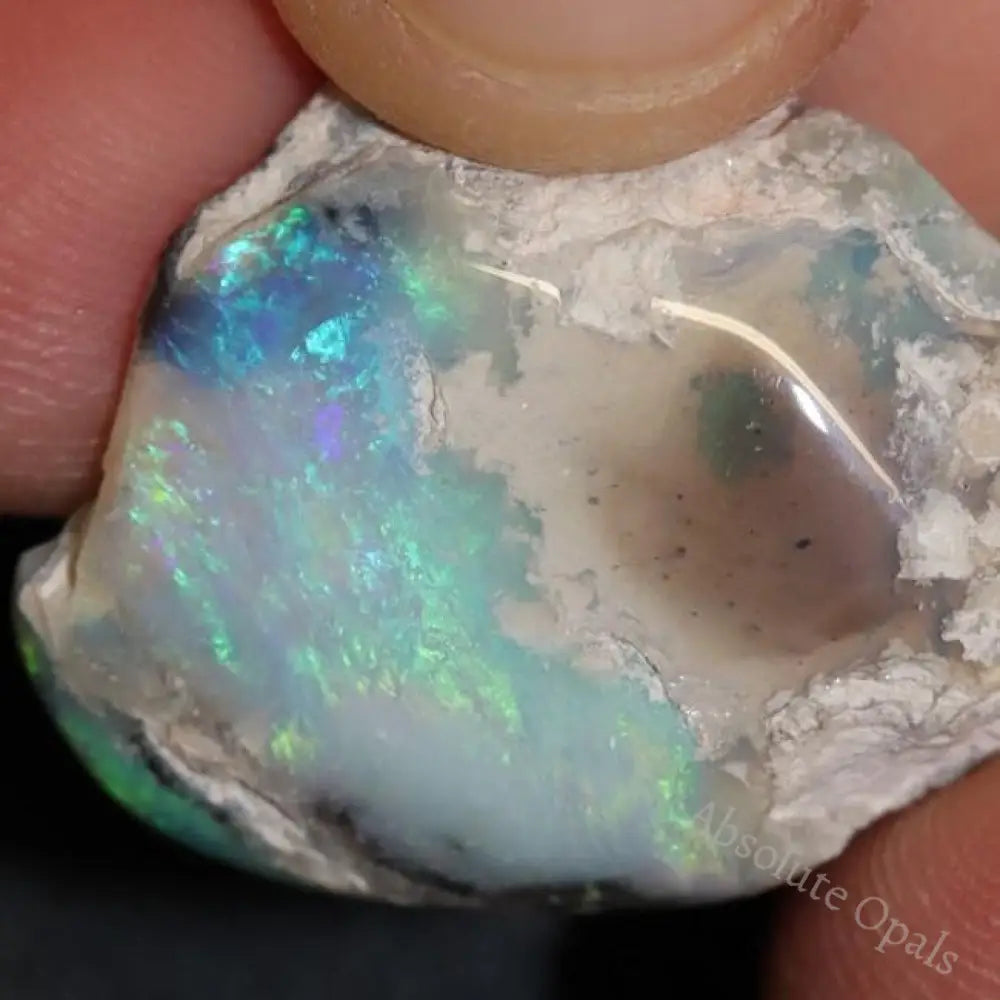 29.45 Cts Australian Semi-Black Opal Rough Lightning Ridge Polished Specimen