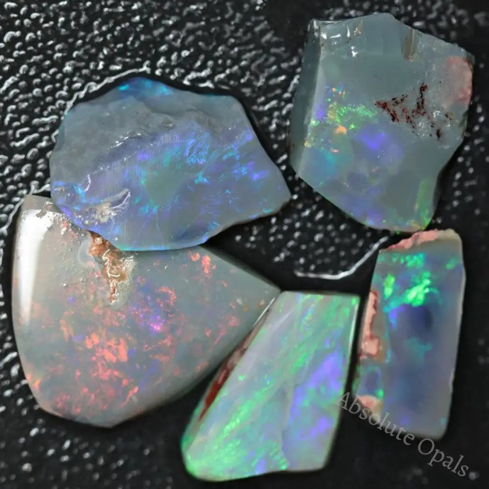 29.55 Cts Australian Opal Rough Parcel Rubs Lightning Ridge