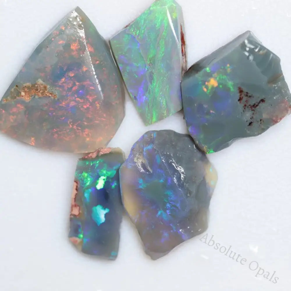 29.55 Cts Australian Opal Rough Parcel Rubs Lightning Ridge