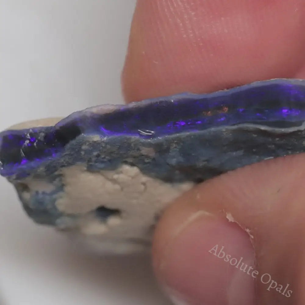 29.60 Cts Australian Lightning Ridge Black Opal Rough For Carving