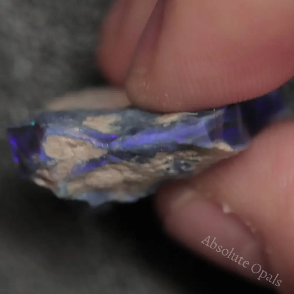 29.60 Cts Australian Lightning Ridge Black Opal Rough For Carving