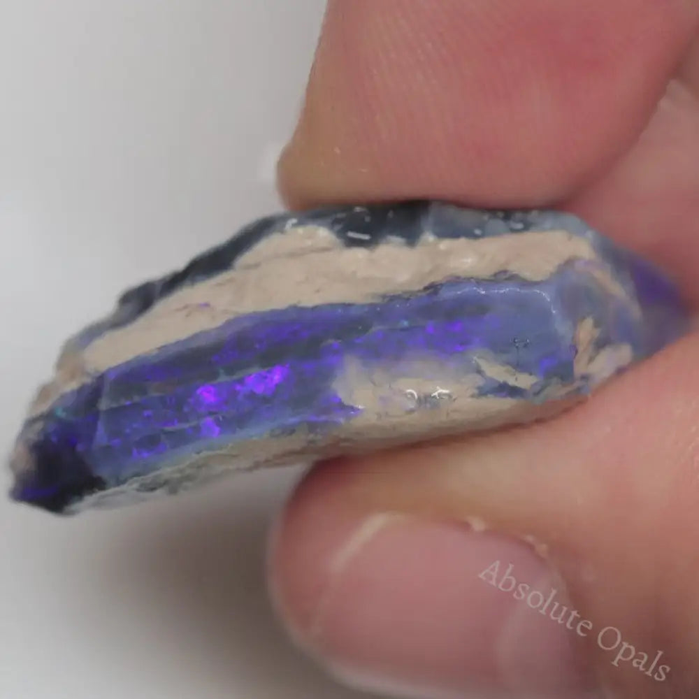 29.60 Cts Australian Lightning Ridge Black Opal Rough For Carving