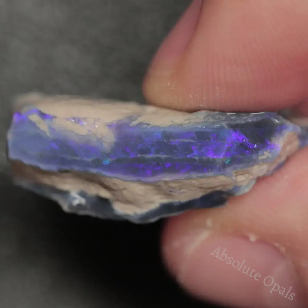 29.60 Cts Australian Lightning Ridge Black Opal Rough For Carving