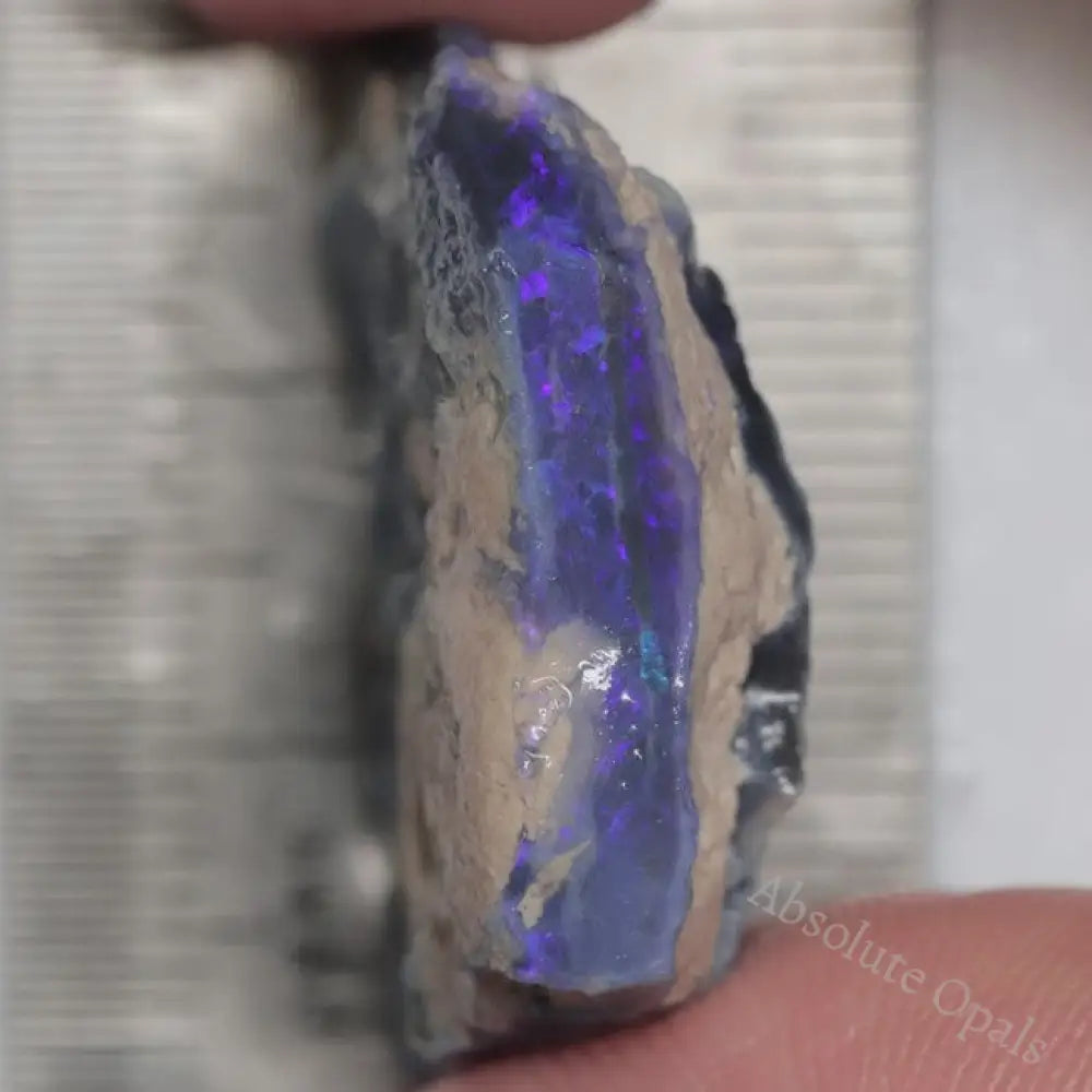 29.60 Cts Australian Lightning Ridge Black Opal Rough For Carving