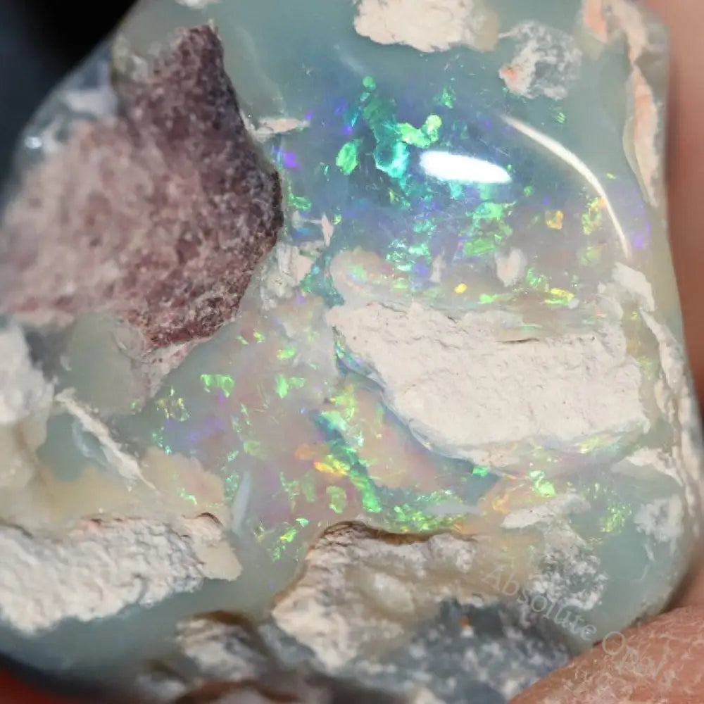 29.70 Cts Australian Opal Rough Lightning Ridge Polished Specimen