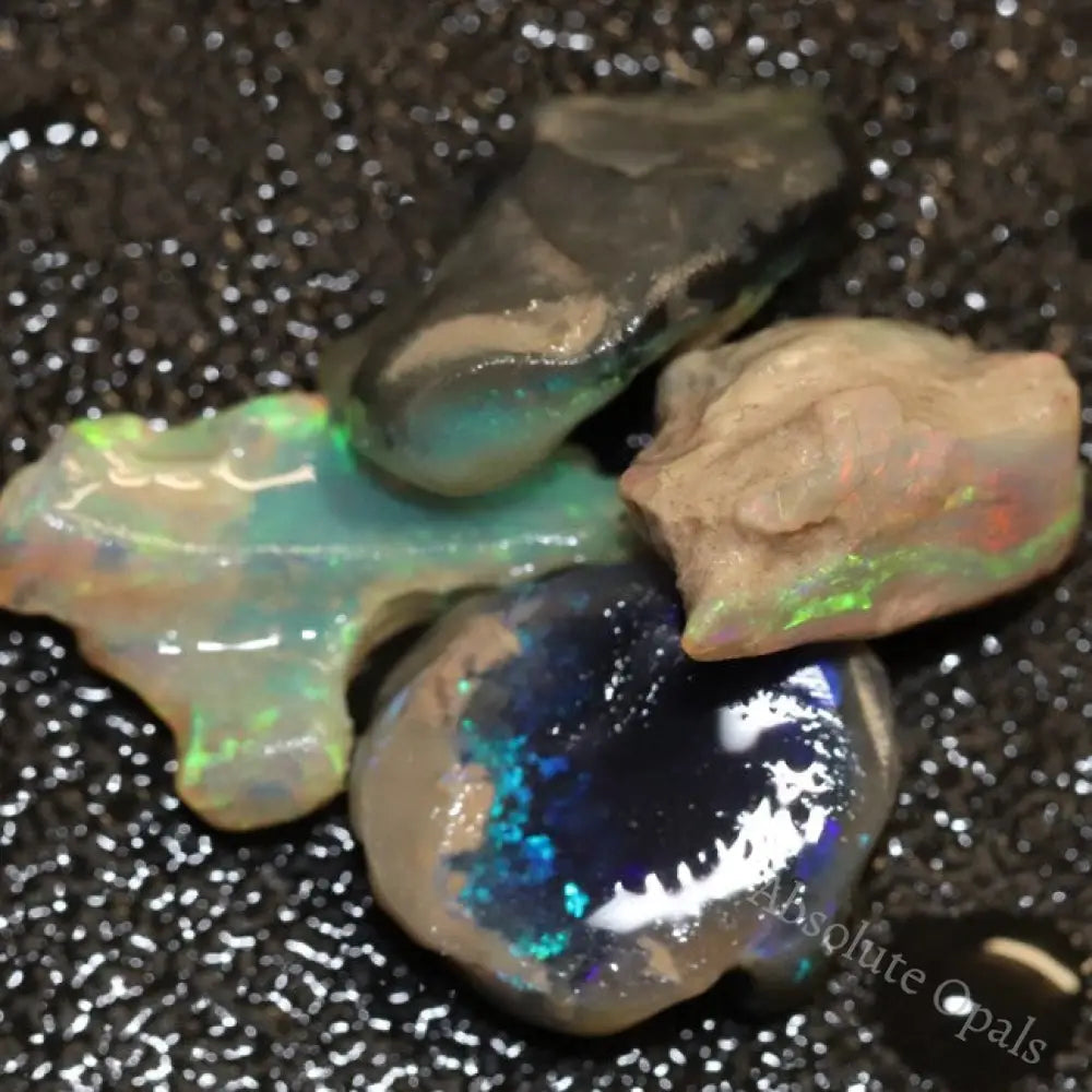 29.75 cts Australian Solid Black Opal Rough Nobby Lightning Ridge