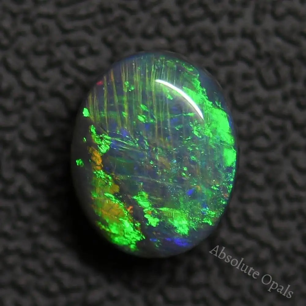 3.00 Cts Australian Solid Opal Gem Stone Lightning Ridge Black