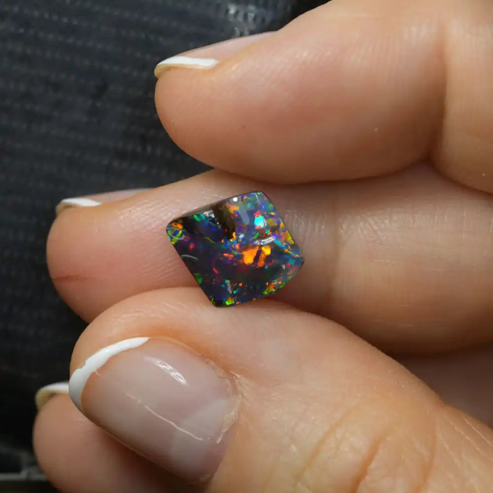 3.05 cts Boulder Opal Cut Stone Boulder Opal