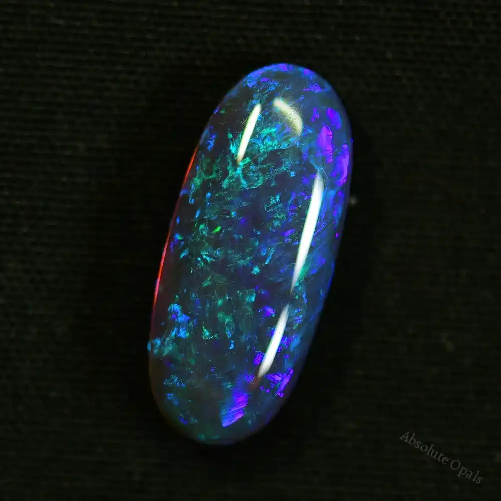 Australian Black Opal Solid Lightning Ridge