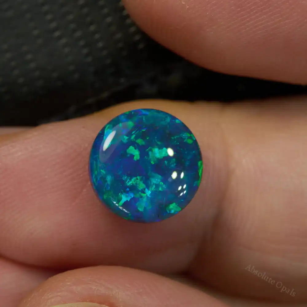 3.08 cts Black Opal Lightning Ridge Solid Stone Black Opal