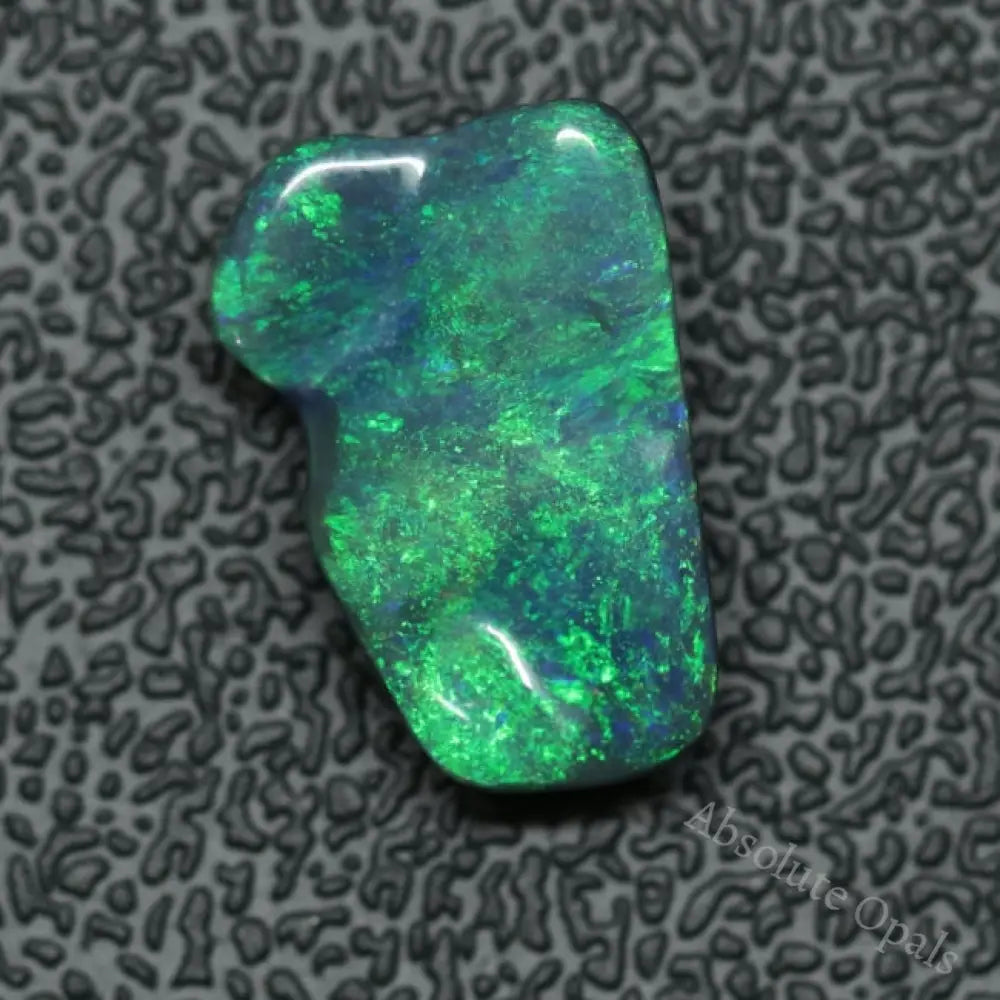 3.09 Cts Australian Black Solid Opal Carving Lightning Ridge Cmr