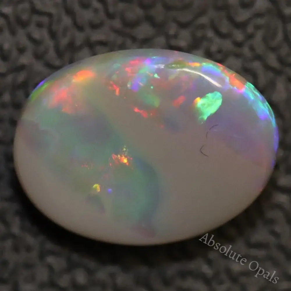 3.15 Cts Australian Semi Black Opal Solid Lightning Ridge Cabochon Loose Stone