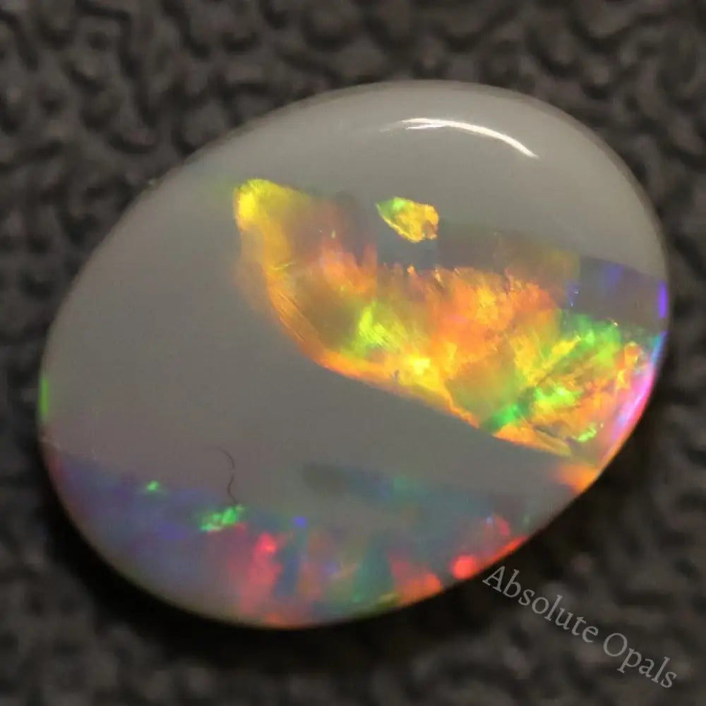 3.15 Cts Australian Semi Black Opal Solid Lightning Ridge Cabochon Loose Stone
