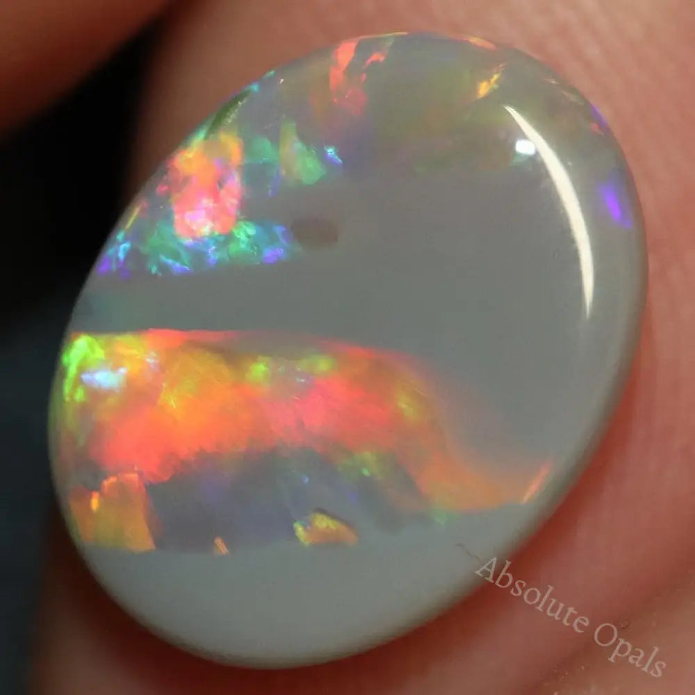 3.15 Cts Australian Semi Black Opal Solid Lightning Ridge Cabochon Loose Stone
