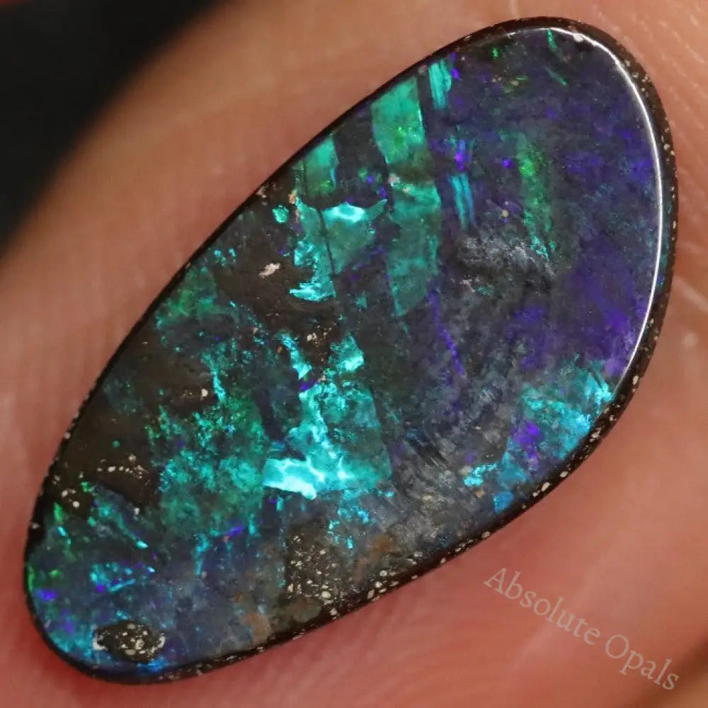 3.18 Cts Australian Boulder Opal Cut Loose Stone