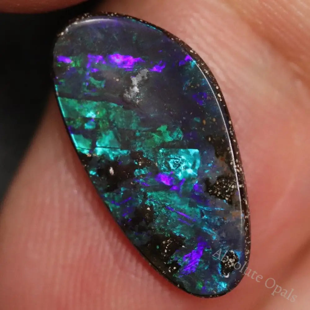 3.18 Cts Australian Boulder Opal Cut Loose Stone