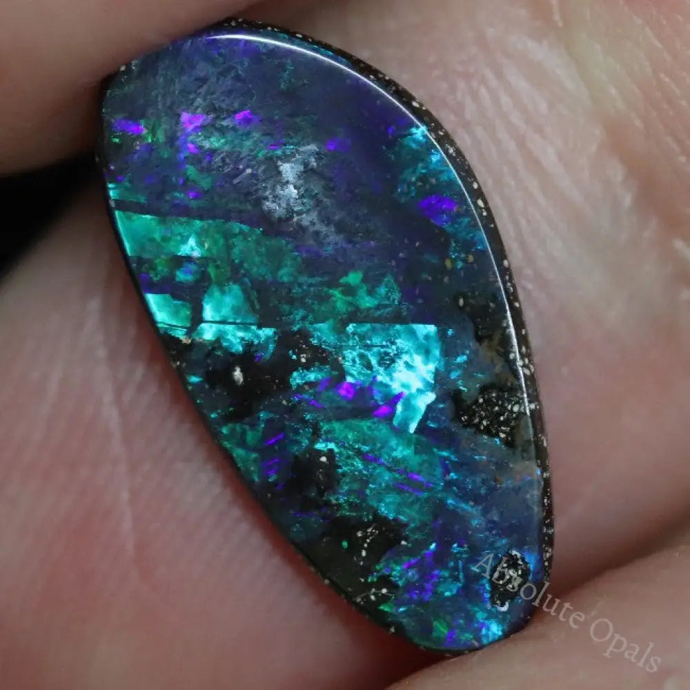 3.18 Cts Australian Boulder Opal Cut Loose Stone