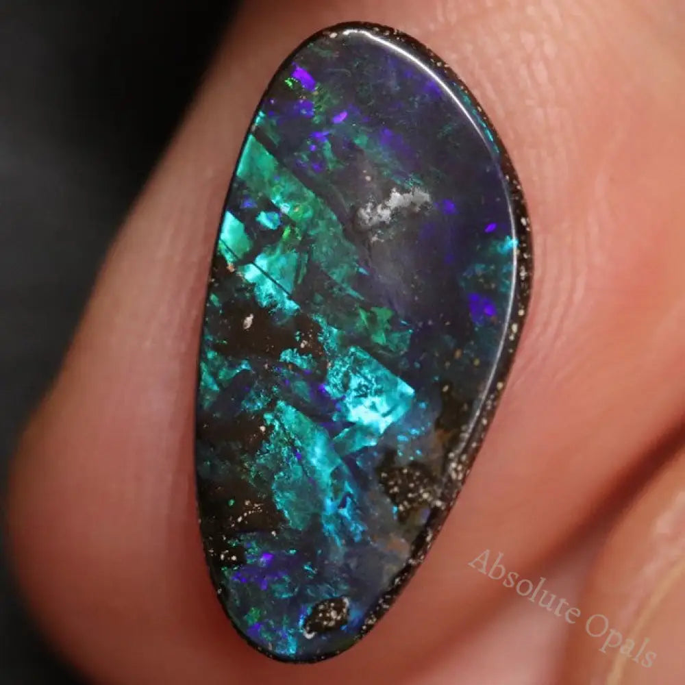 3.18 Cts Australian Boulder Opal Cut Loose Stone
