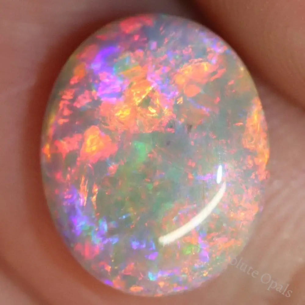 3.21 Cts Australian Semi Black Opal Solid Lightning Ridge Cabochon Loose Gem Stone