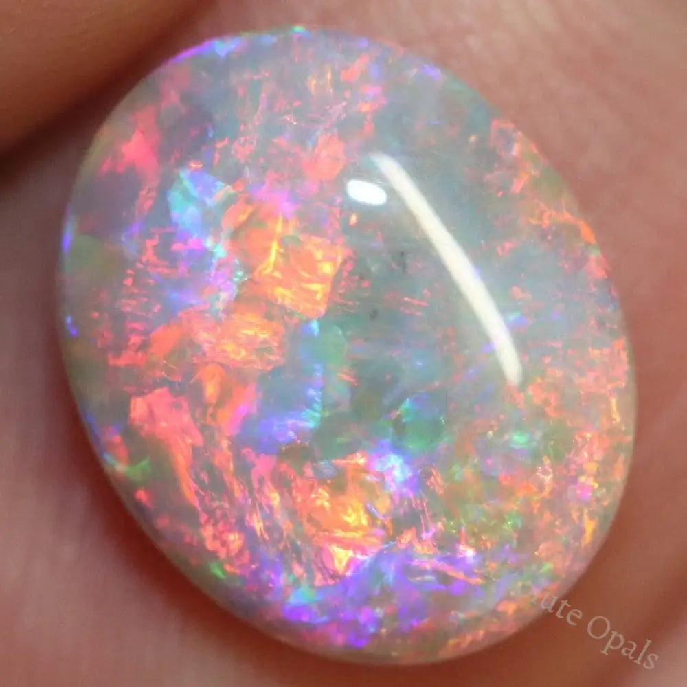 3.21 Cts Australian Semi Black Opal Solid Lightning Ridge Cabochon Loose Gem Stone