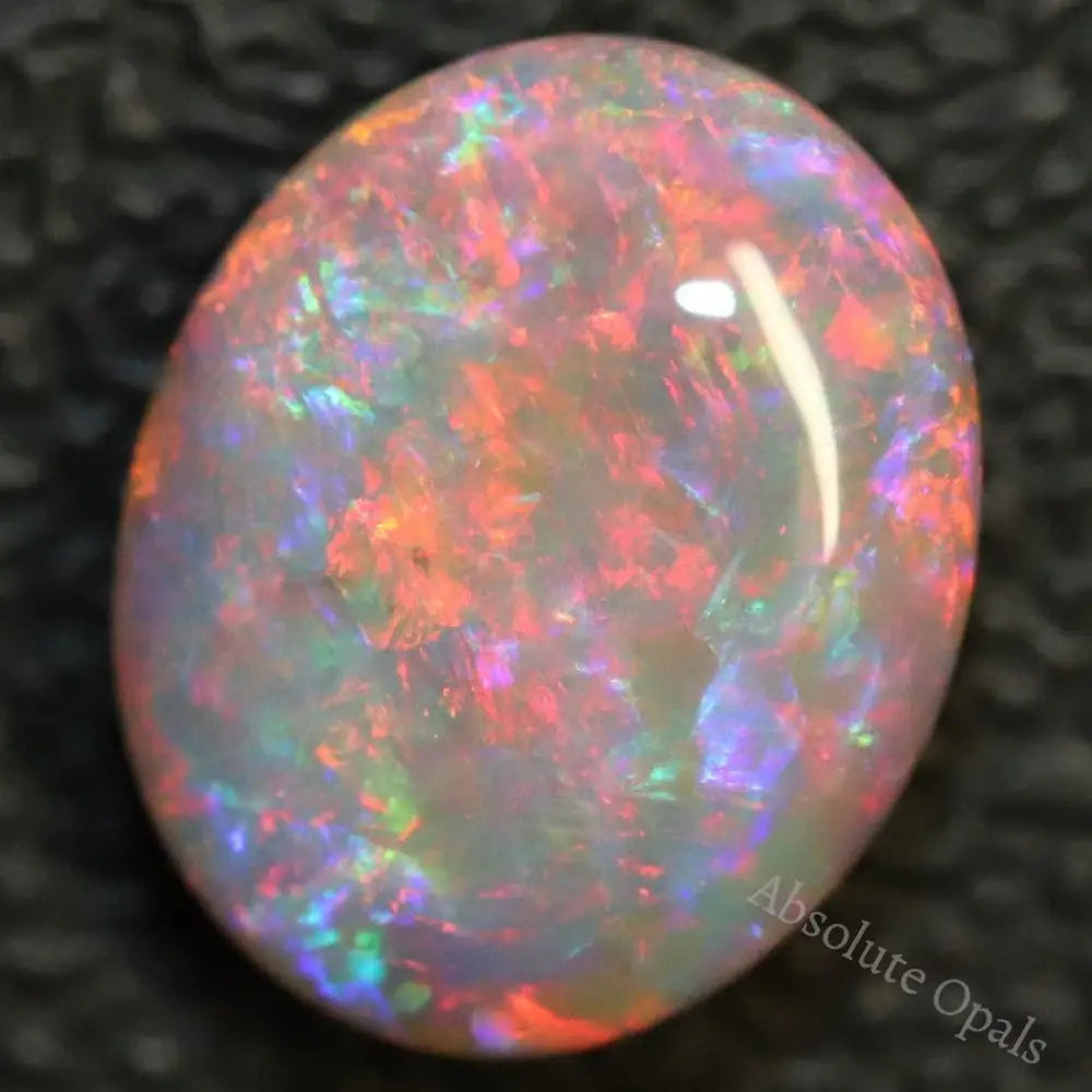 Australian Semi Black Opal, Solid Lightning Ridge Cabochon Gem Stone