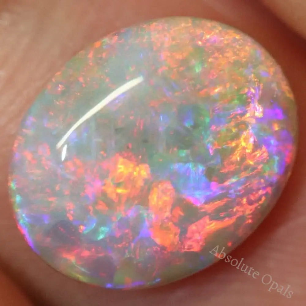 3.21 Cts Australian Semi Black Opal Solid Lightning Ridge Cabochon Loose Gem Stone