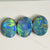 3.25 Cts Australian Opal Doublet Stone Cabochon 3Pcs 8X6