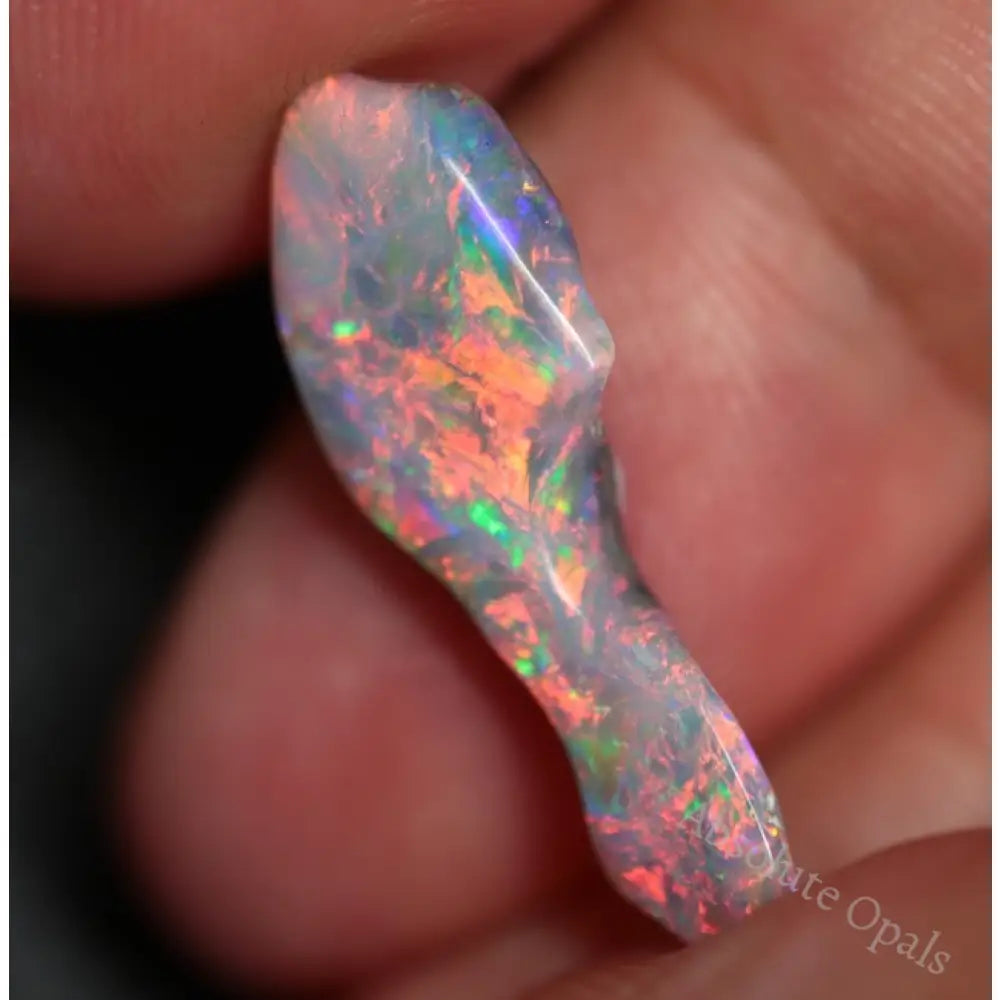 3.40 Cts Lightning Ridge Opal Australian Solid Carving Black