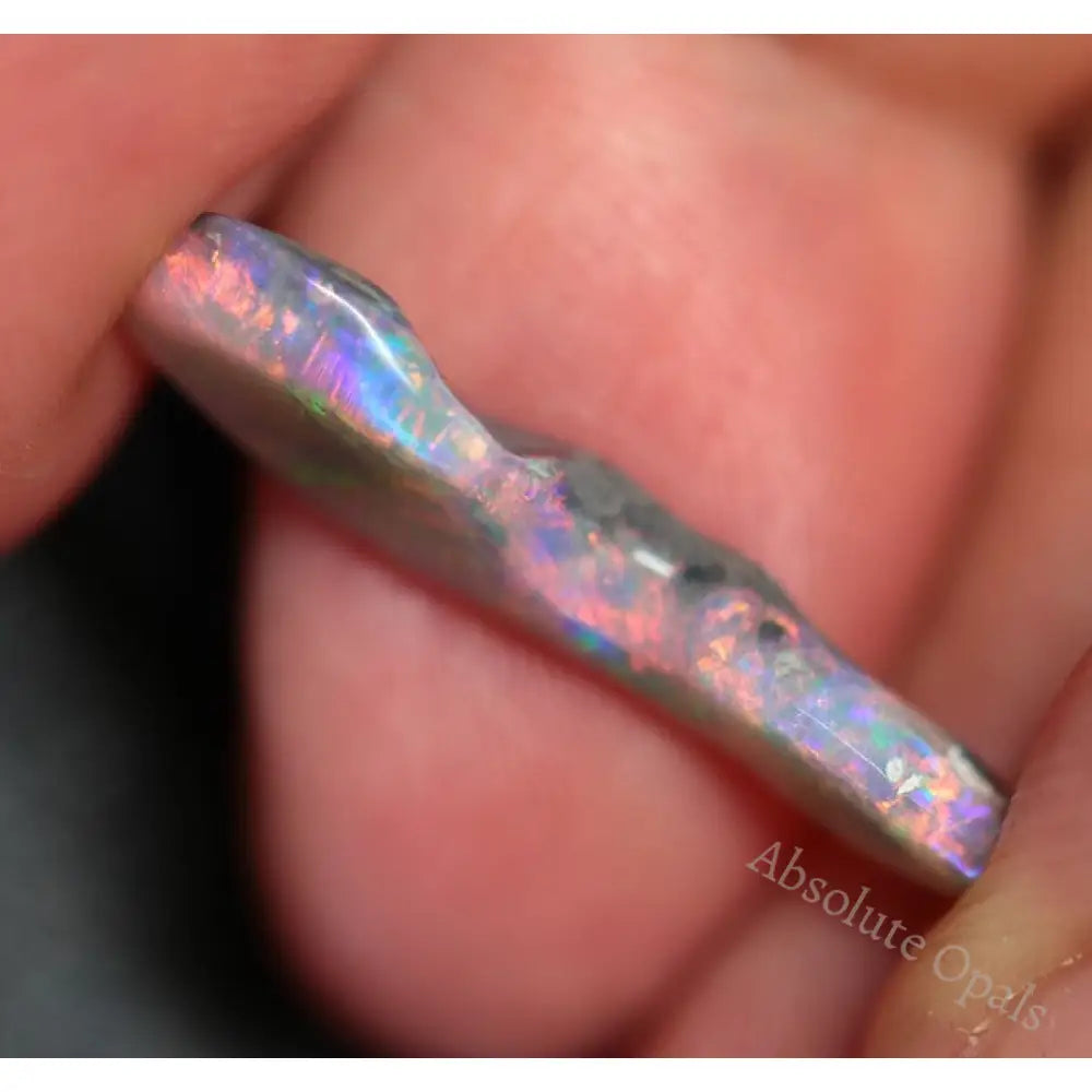 3.40 Cts Lightning Ridge Opal Australian Solid Carving Black