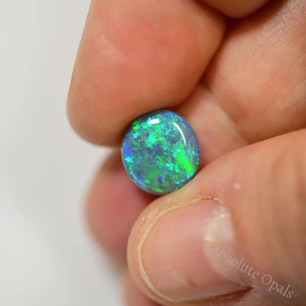 3.56 Australian Black Opal Solid Stone Lightning Ridge