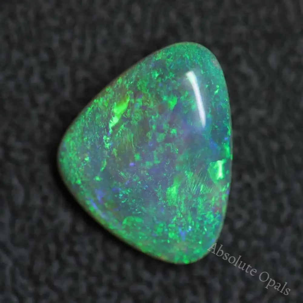 3.62 Cts Australian Solid Semi Black Opal Lightning Ridge