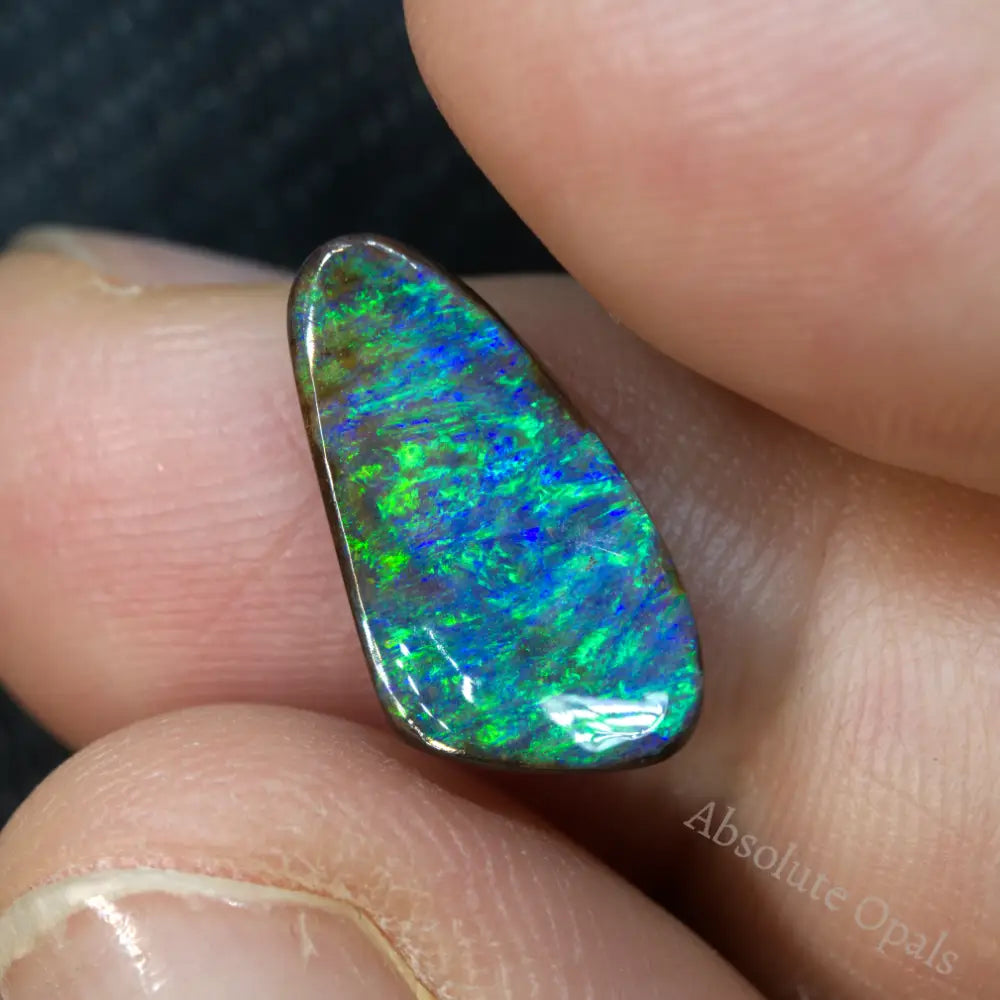 3.72 Cts Australian Boulder Opal Cut Stone