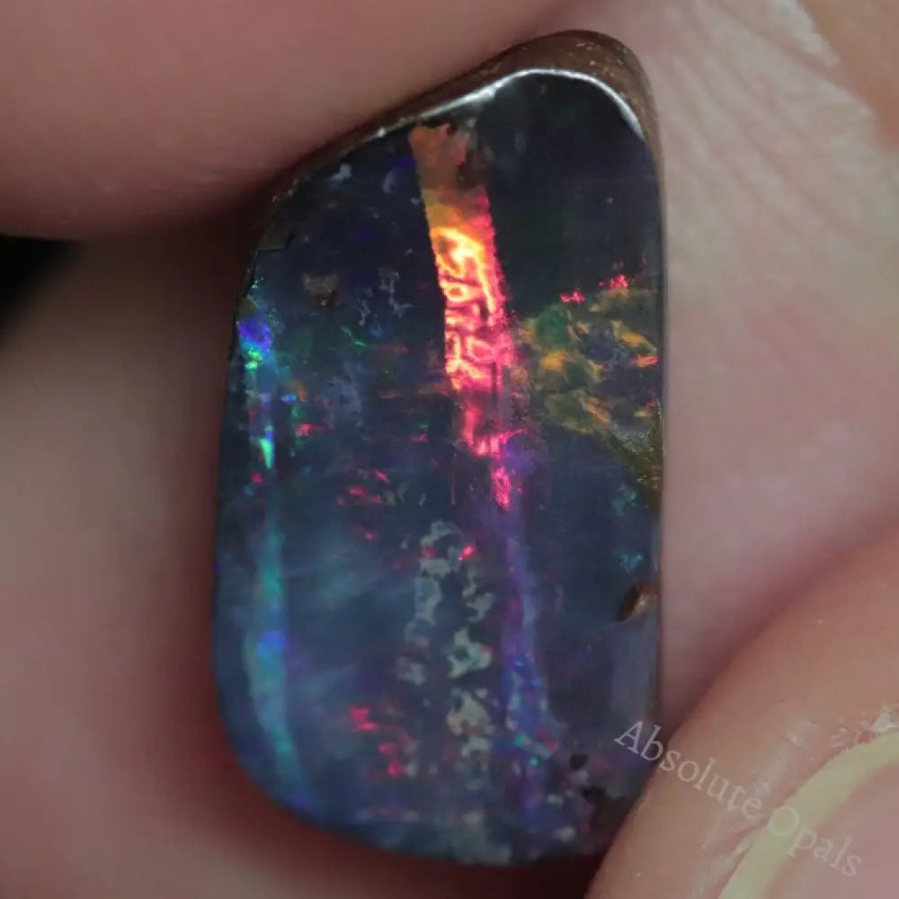 3.80 Cts Australian Boulder Opal Cut Loose Stone