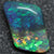 3.85 Cts Australian Solid Black Opal Lightning Ridge Semi