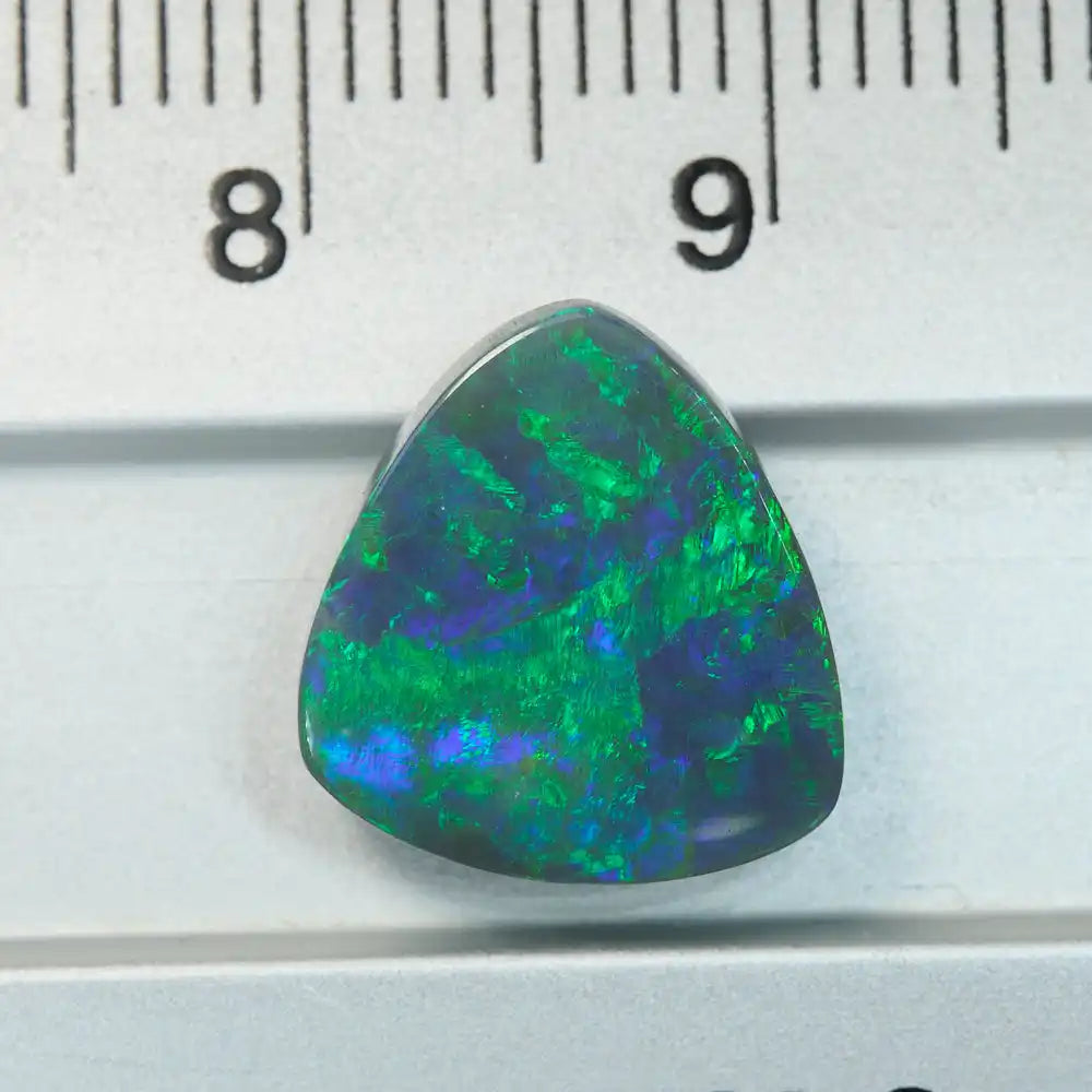 3.85 cts Black Opal Lightning Ridge Solid Cut Stone Black Opal