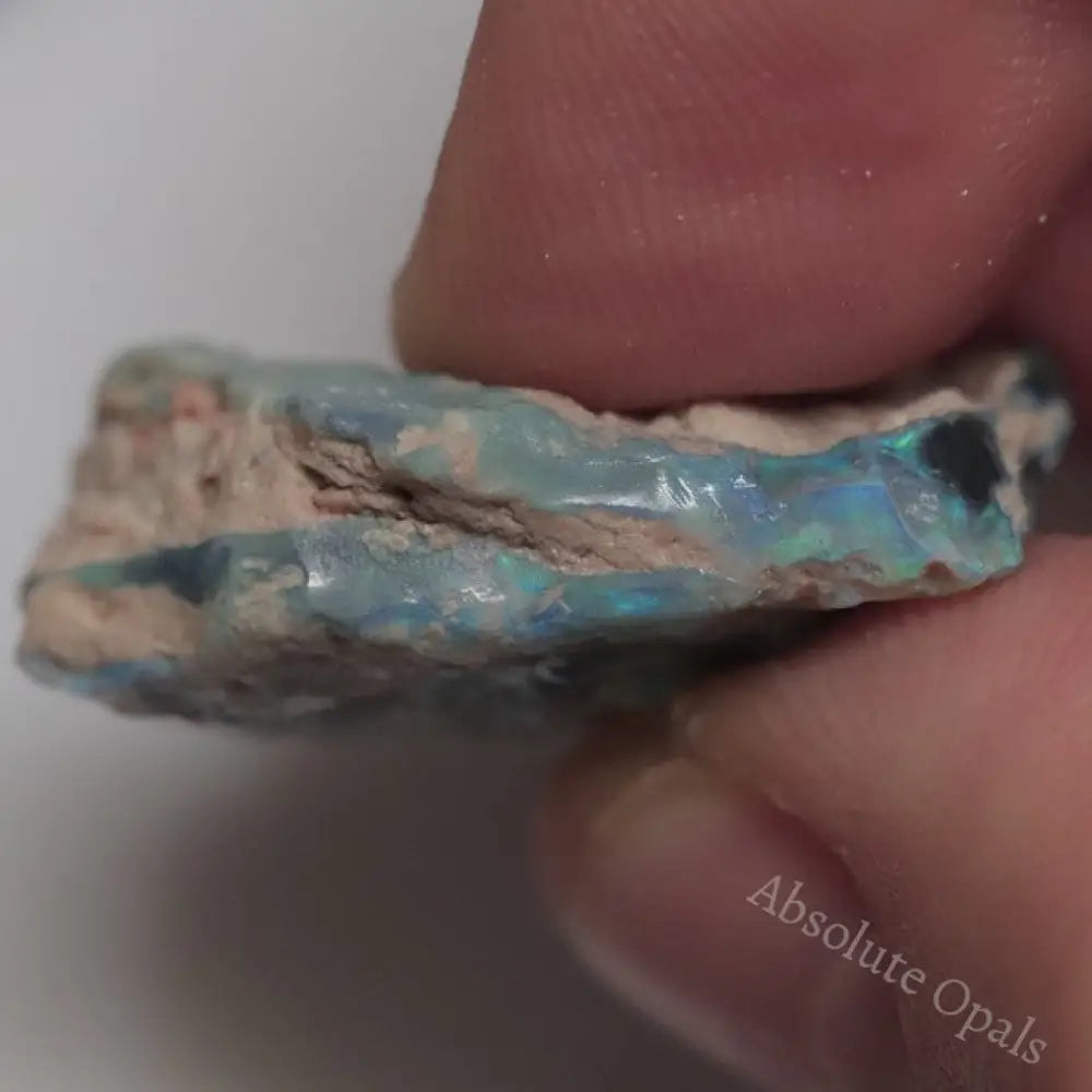 30.60 Cts Australian Lightning Ridge Black Opal Rough For Carving