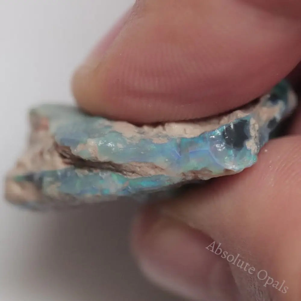 30.60 Cts Australian Lightning Ridge Black Opal Rough For Carving