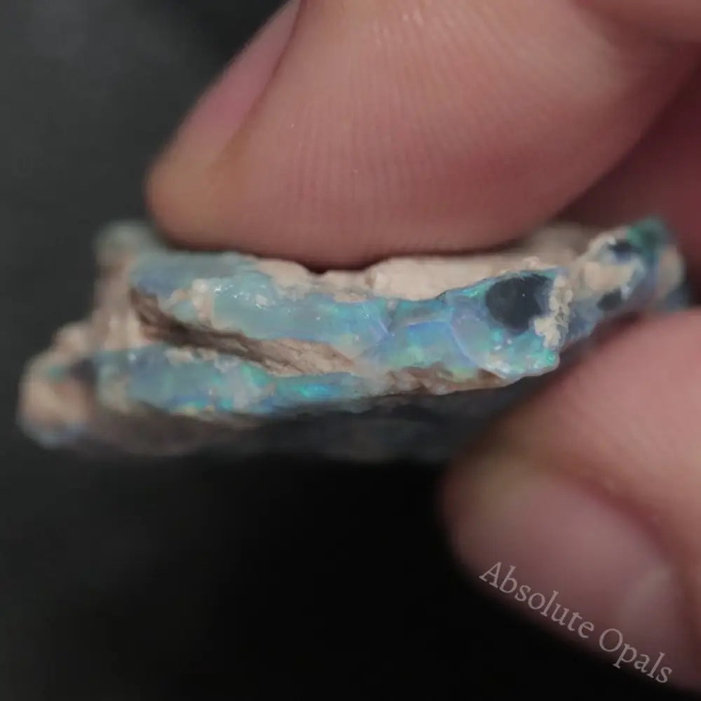 30.60 Cts Australian Lightning Ridge Black Opal Rough For Carving