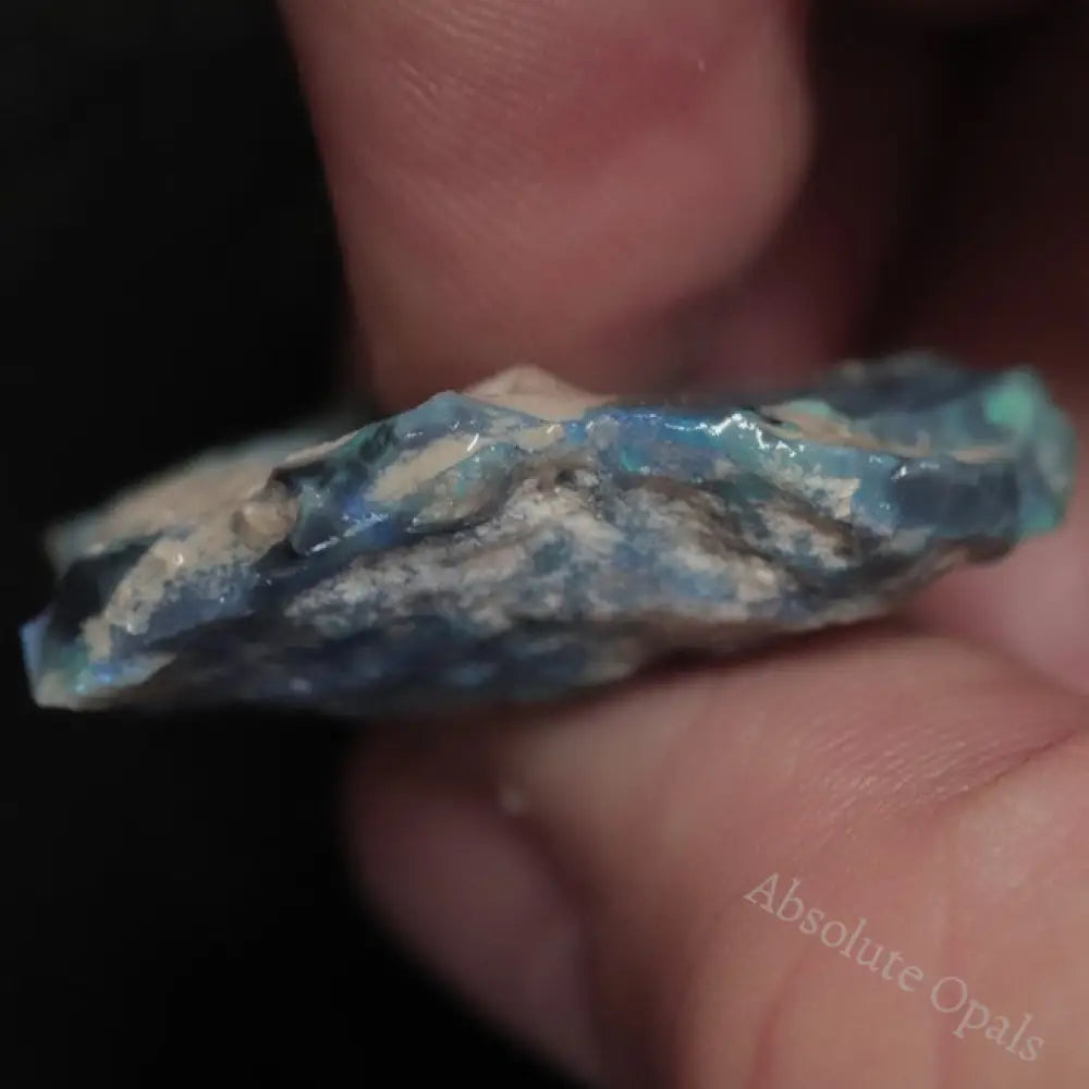 30.60 Cts Australian Lightning Ridge Black Opal Rough For Carving