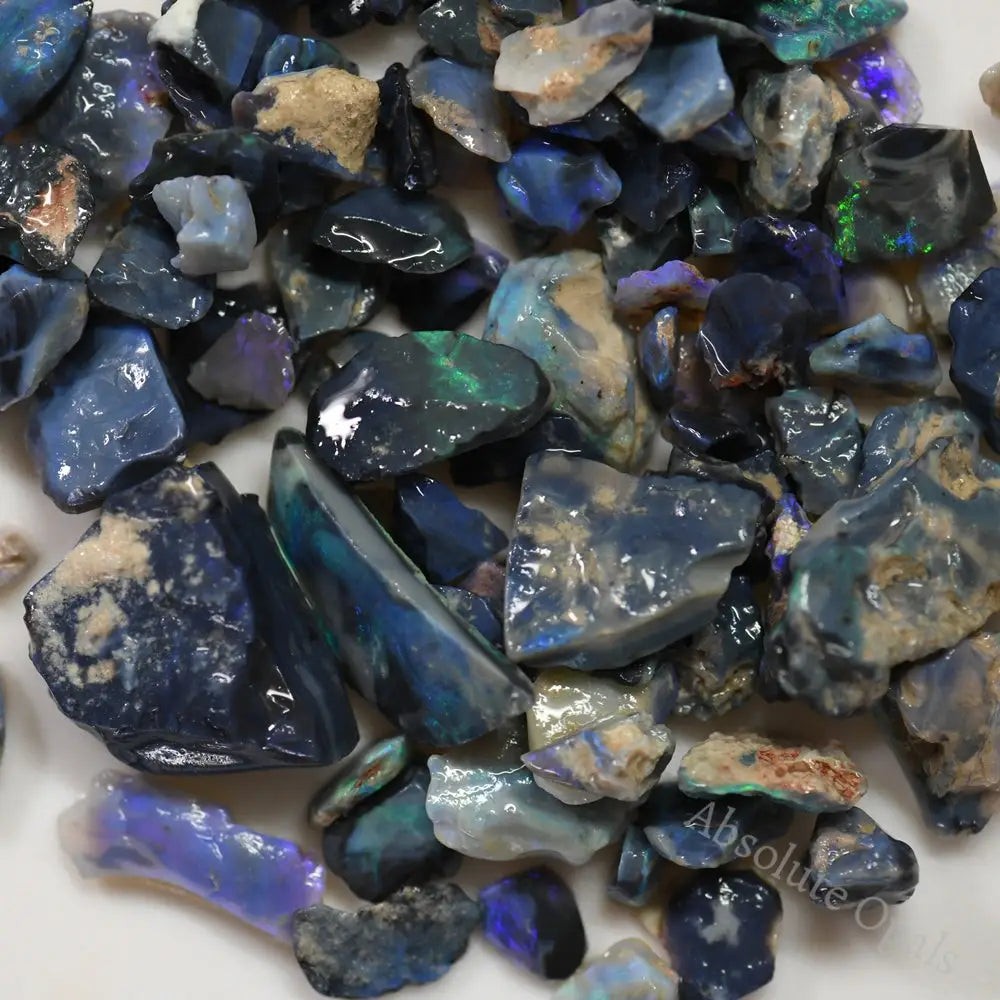 300 Cts Australian Rough Opal Parcel Lightning Ridge - Potch And Colour Cmr