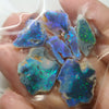 32.4 cts Rough Black Opal Rubs Parcel Lightning Ridge Rough Opal