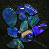 33.10 Cts Australian Rough Black Opal Parcel Rubs Lightning Ridge Cmr