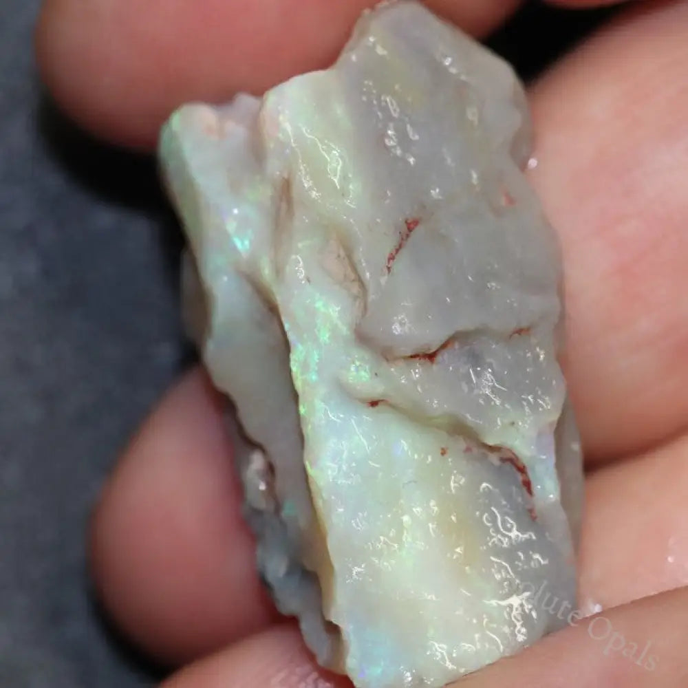34.0 Cts Single Opal Rough For Carving 33.3X28.4X12.5Mm
