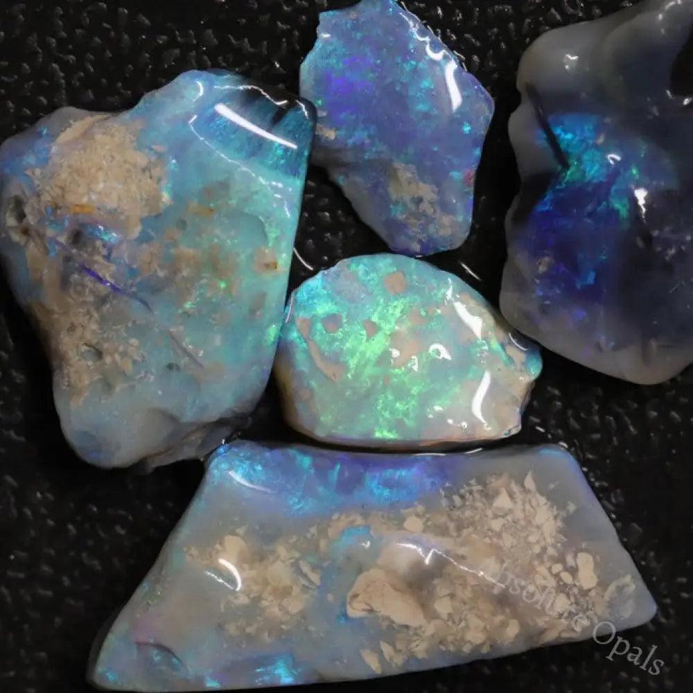Australian Solid Semi Black Opal Rough Parcel, Lightning Ridge Stones