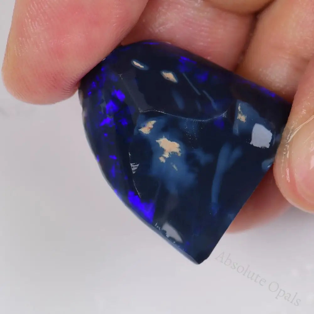 rough black loose gemstone